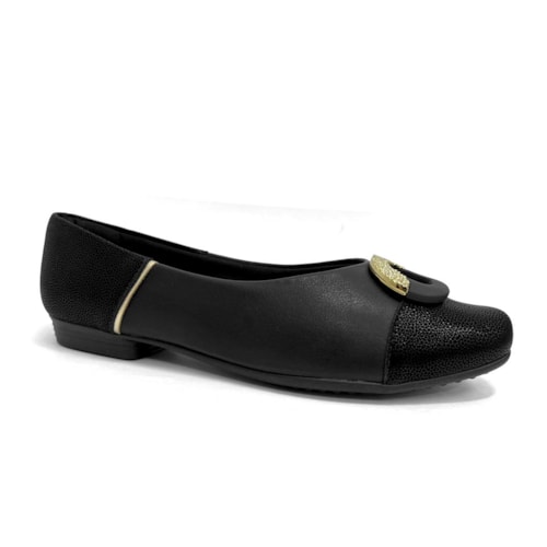 Sapatilha Piccadilly Conforto 250277 Preto