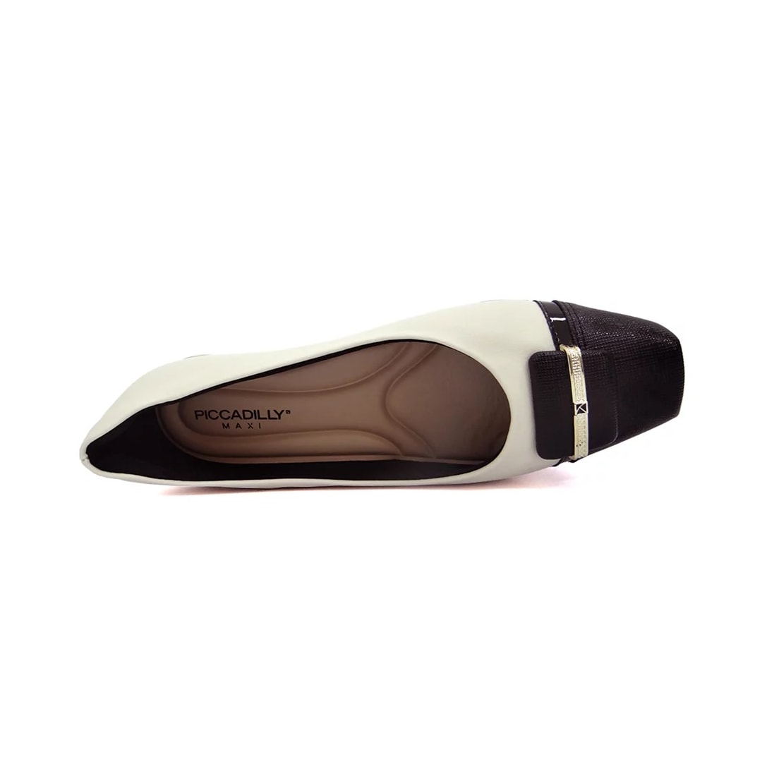 Sapatilha Piccadilly Joanete 147196 Off White/Preto