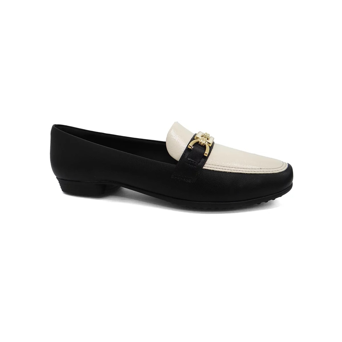 Sapatilha Piccadilly Mocassim 250230 Preto/Off White Sapatilha Piccadilly Mocassim 250230 Preto/Off White