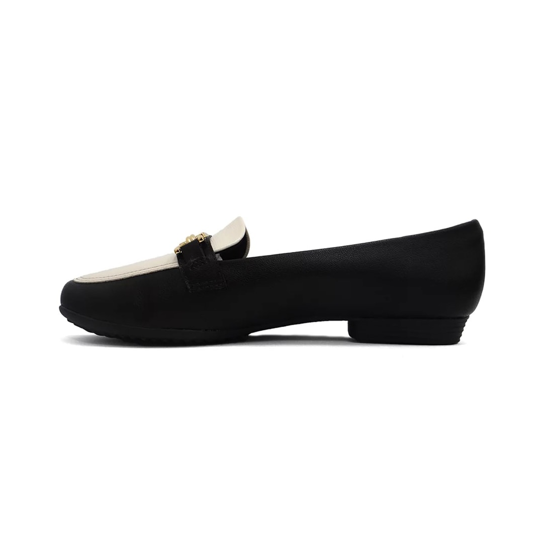 Sapatilha Piccadilly Mocassim 250230 Preto/Off White