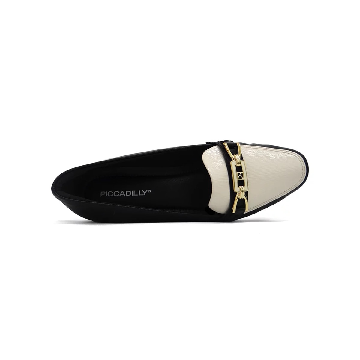 Sapatilha Piccadilly Mocassim 250230 Preto/Off White Sapatilha Piccadilly Mocassim 250230 Preto/Off White