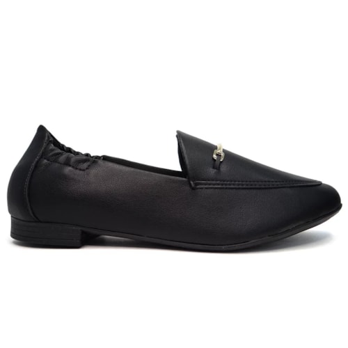 Detalhe - Sapatilha Piccadilly Mocassim Conforto 104021 Preto