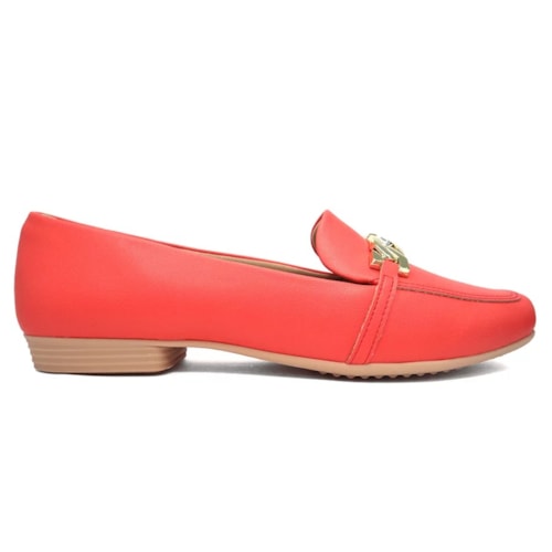 Detalhe - Sapatilha Piccadilly Mocassim Conforto 250218 Goiaba