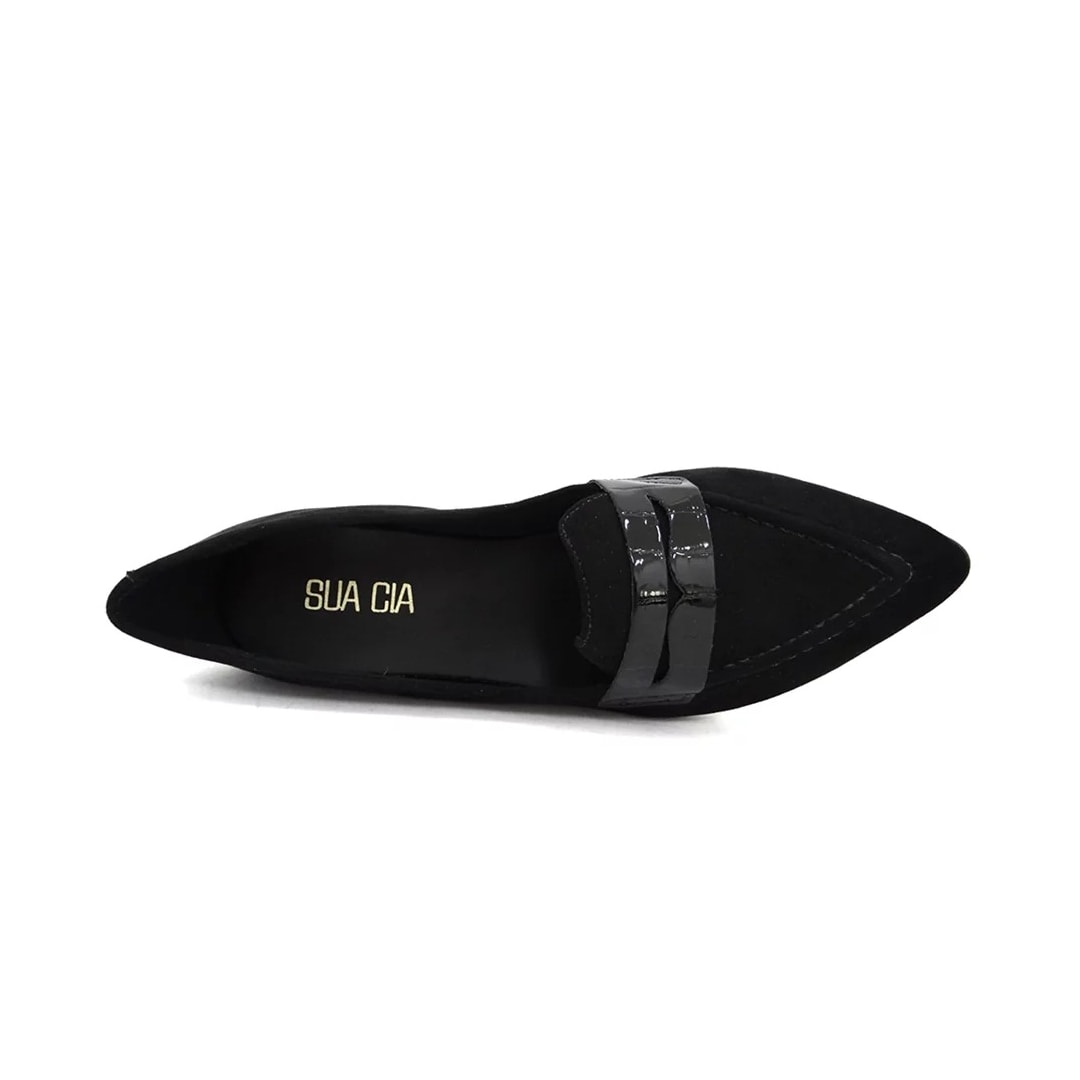 Sapatilha Sua Cia Bico Fino 8117.14656 Preto Sapatilha Sua Cia Bico Fino 8117.14656 Preto