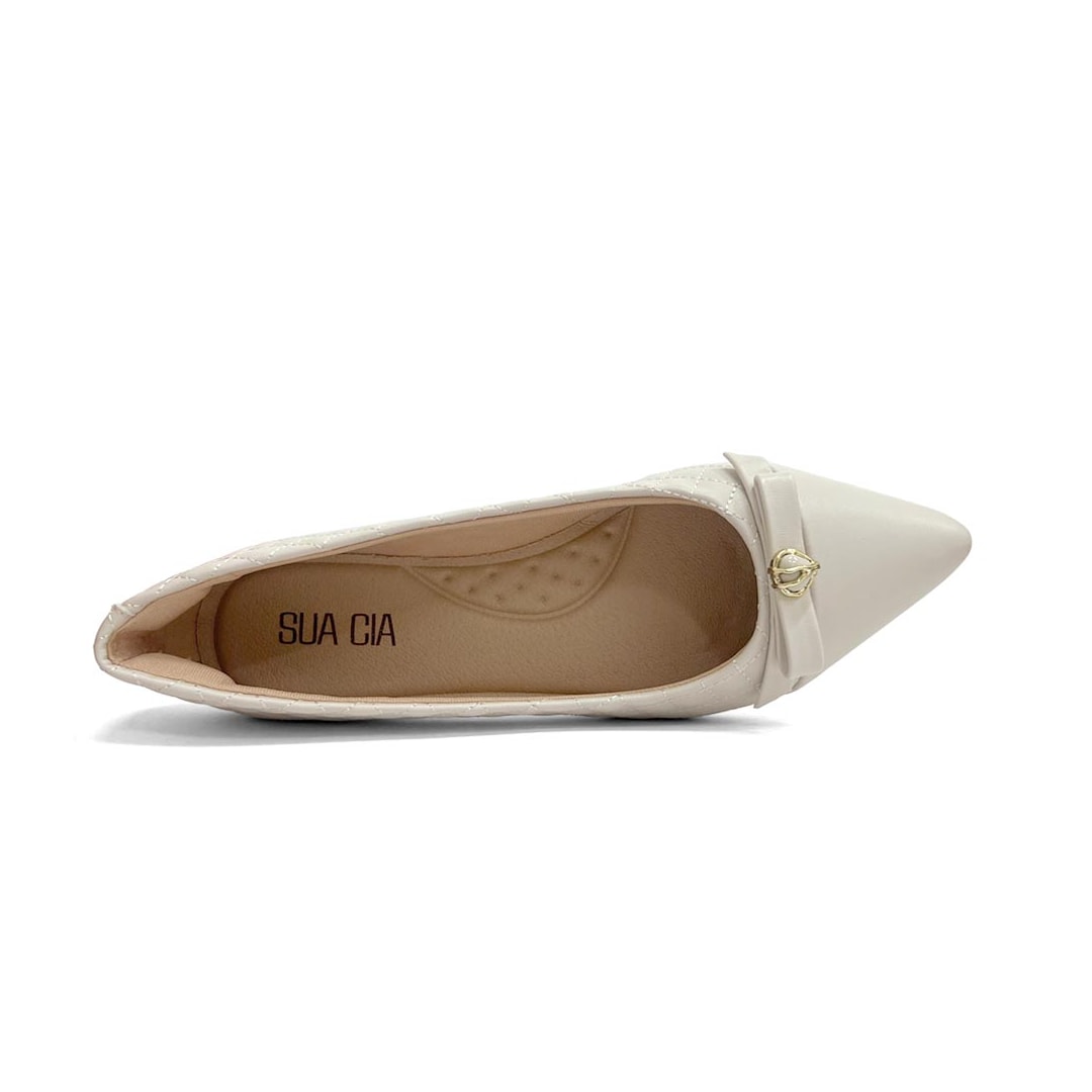 Sapatilha Sua Cia Bico Fino 8117.16525 Off White Sapatilha Sua Cia Bico Fino 8117.16525 Off White