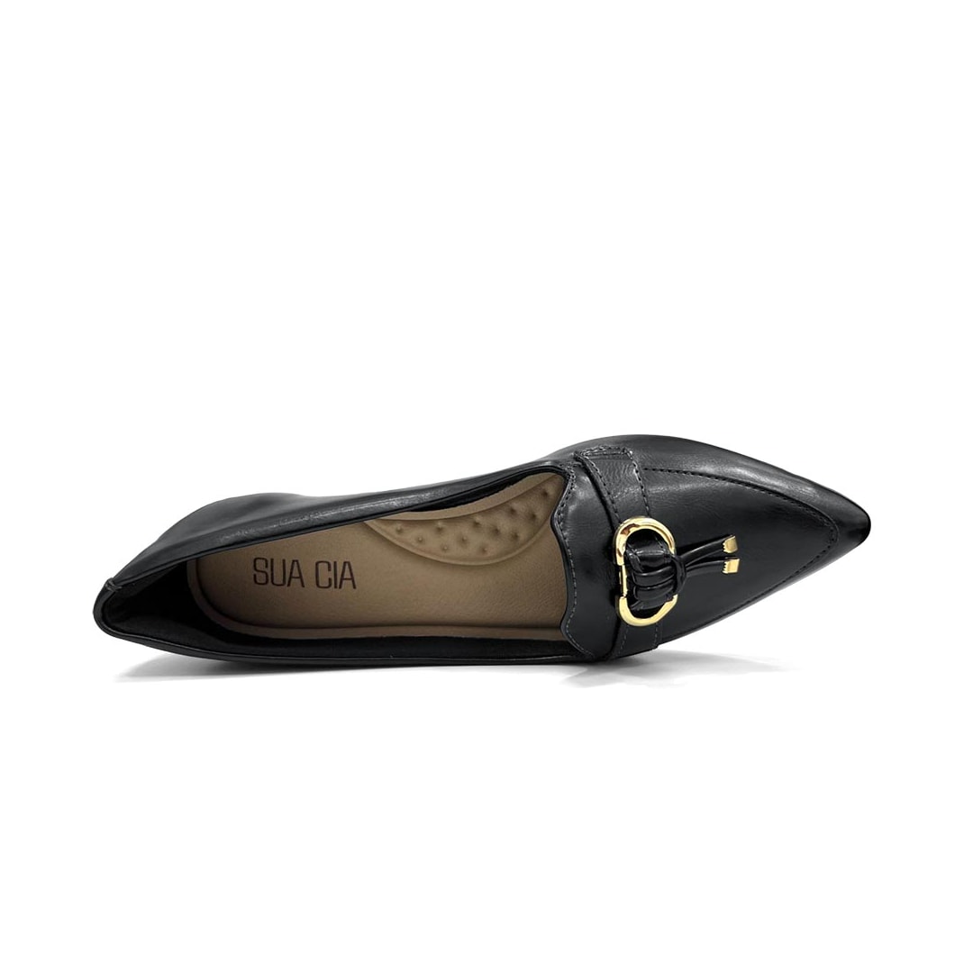 Sapatilha Sua Cia Bico Fino 8117.16527 Preto Sapatilha Sua Cia Bico Fino 8117.16527 Preto