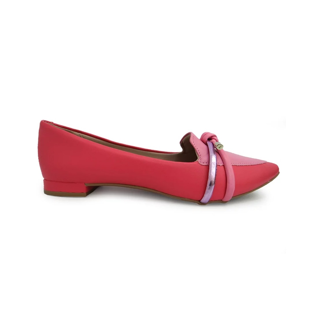 Sapatilha Sua Cia Bico Fino 8117 Sapucaia/Ipe Rosa/La