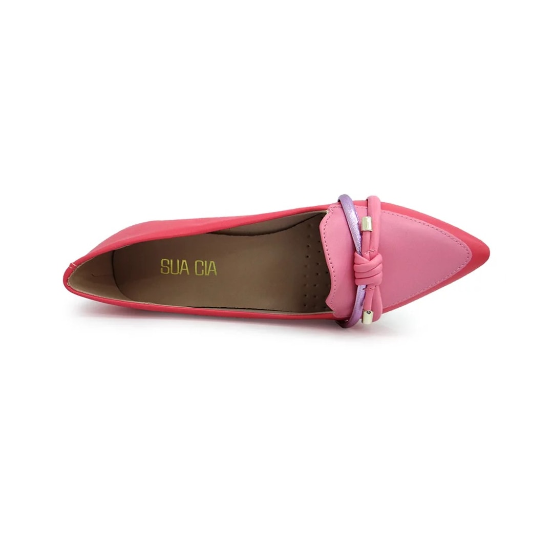 Sapatilha Sua Cia Bico Fino 8117 Sapucaia/Ipe Rosa/La Sapatilha Sua Cia Bico Fino 8117 Sapucaia/Ipe Rosa/La