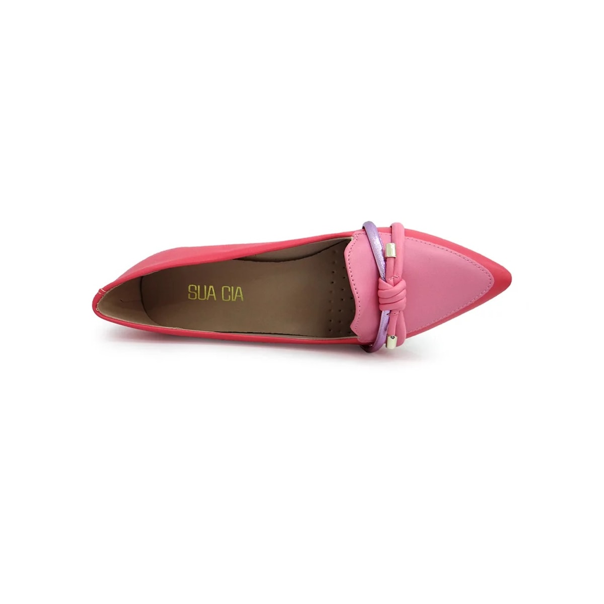 Sapatilha Sua Cia Bico Fino 8117 Sapucaia/Ipe Rosa/La Sapatilha Sua Cia Bico Fino 8117 Sapucaia/Ipe Rosa/La