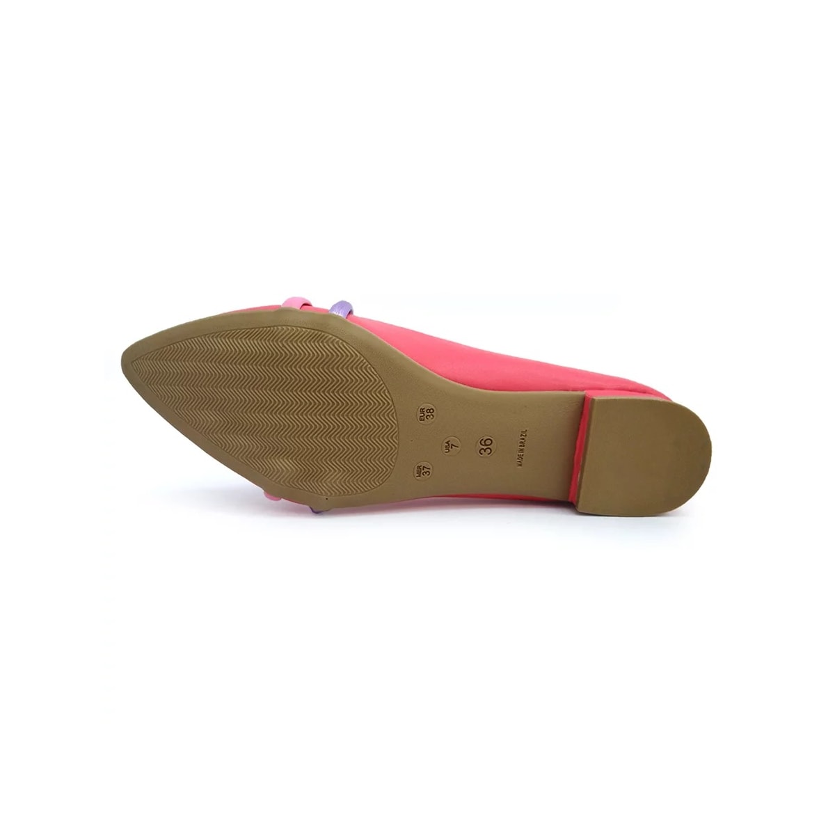 Sapatilha Sua Cia Bico Fino 8117 Sapucaia/Ipe Rosa/La