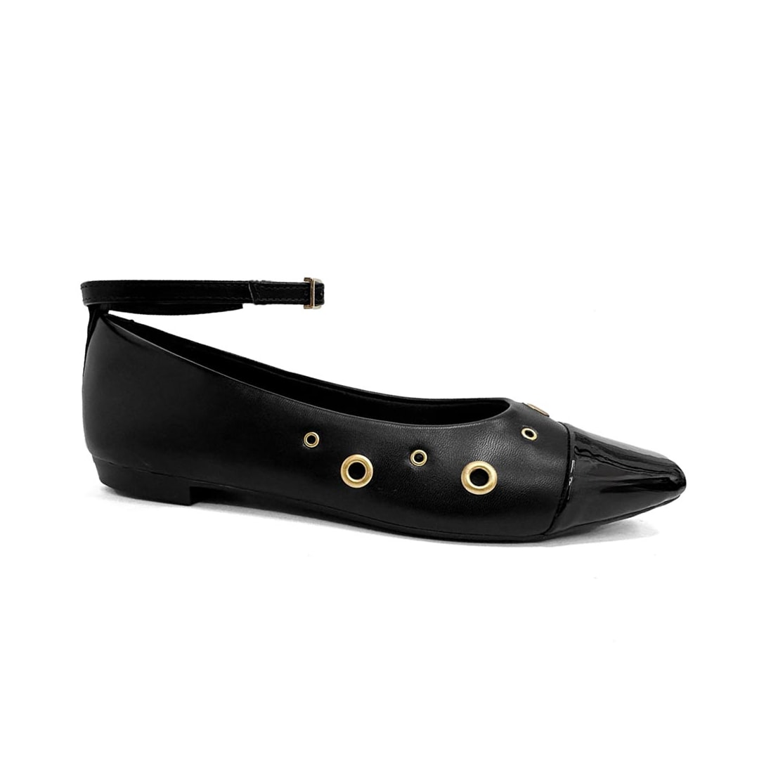 Sapatilha Sua Cia Bico Fino 8222.15918 Preto