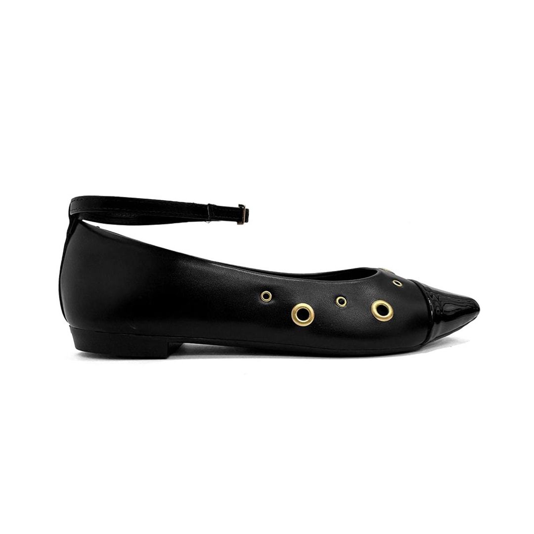 Sapatilha Sua Cia Bico Fino 8222.15918 Preto Sapatilha Sua Cia Bico Fino 8222.15918 Preto