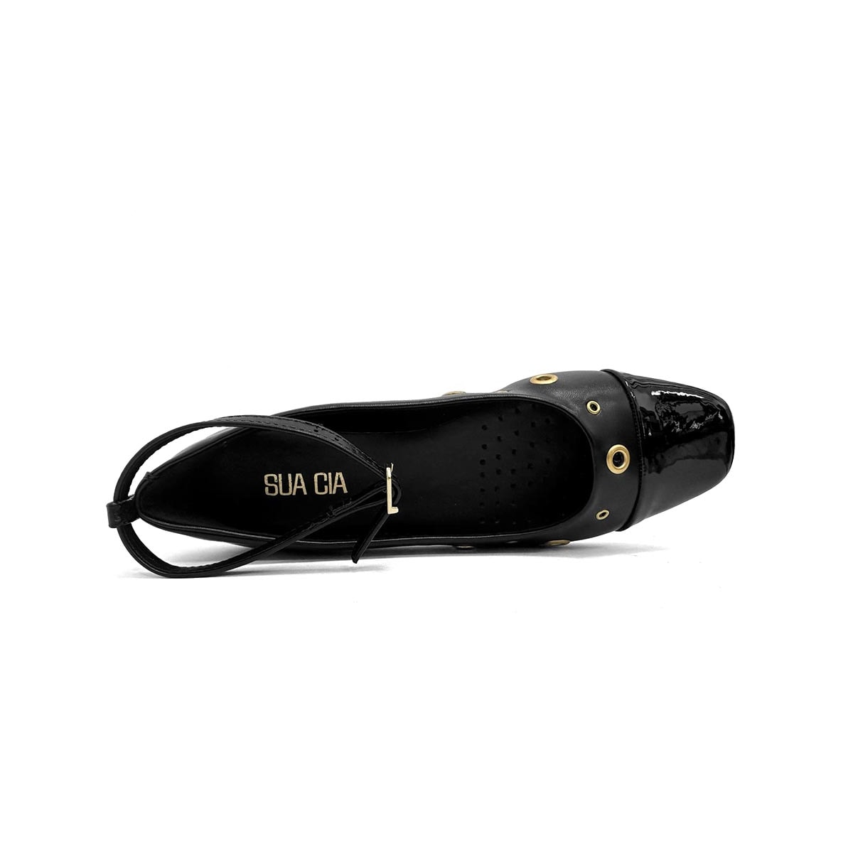 Sapatilha Sua Cia Bico Fino 8222.15918 Preto Sapatilha Sua Cia Bico Fino 8222.15918 Preto