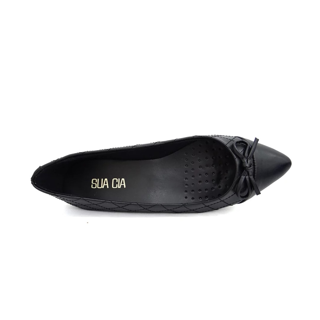 Sapatilha Sua Cia Bico Fino 830.14639 Preto Sapatilha Sua Cia Bico Fino 830.14639 Preto