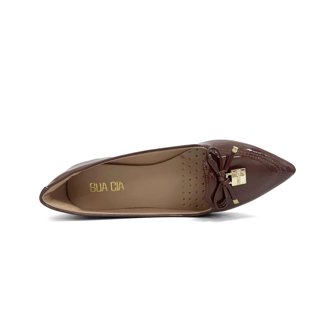 Sapatilha Sua Cia Bico Fino 8302.15688 Marrone Sapatilha Sua Cia Bico Fino 8302.15688 Marrone