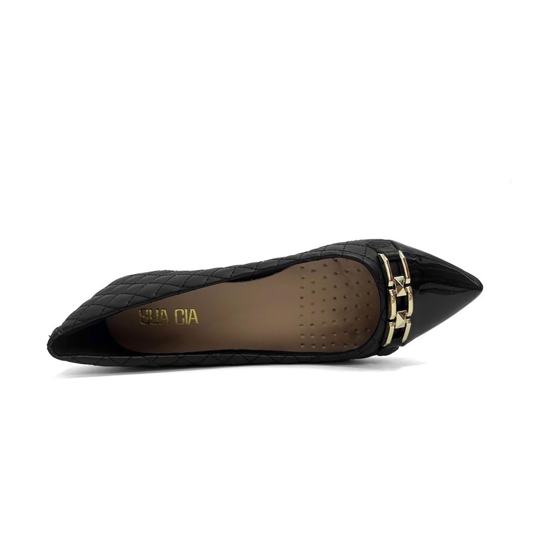 Sapatilha Sua Cia Bico Fino 8302.16074 Preto Sapatilha Sua Cia Bico Fino 8302.16074 Preto