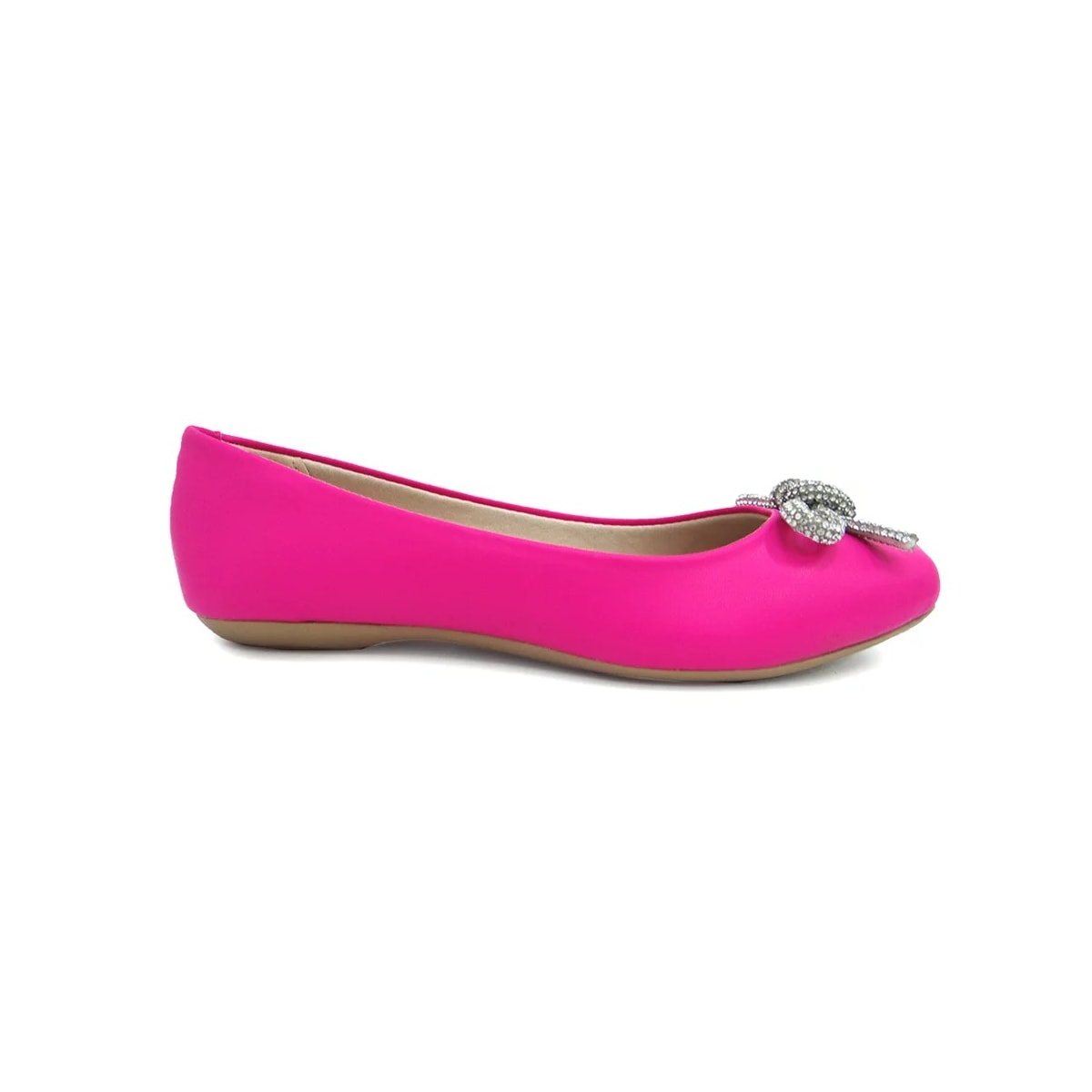 Sapatilha Sua Cia Bico Quadrado 8304 Fucsia Neon