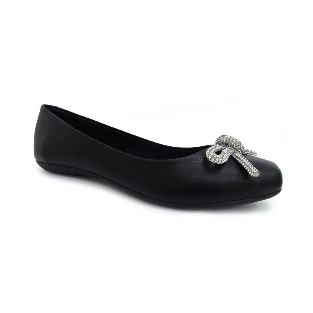Sapatilha Sua Cia Bico Quadrado 8304 Preto