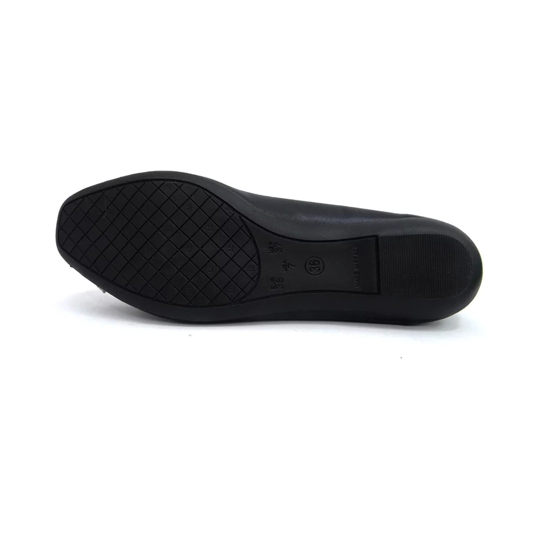 Sapatilha Sua Cia Bico Quadrado 8304 Preto