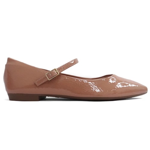 Detalhe - Sapatilha Sua Cia Boneca 8222.14996 Tan/Verniz