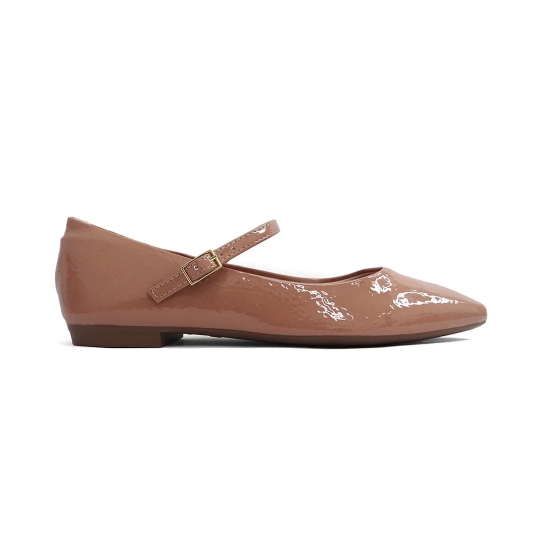 Sapatilha Sua Cia Boneca 8222.14996 Tan/Verniz