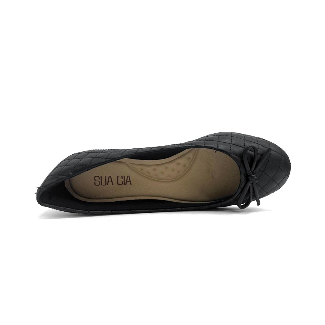 Sapatilha Sua Cia Matelassê 8303.15577 Preto Sapatilha Sua Cia Matelassê 8303.15577 Preto