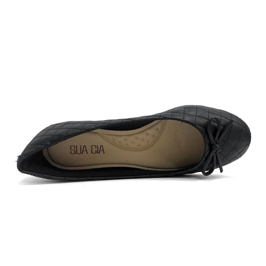 Sapatilha Sua Cia Matelassê 8303.15577 Preto Sapatilha Sua Cia Matelassê 8303.15577 Preto