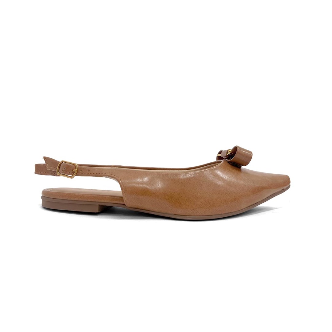 Sapatilha Sua Cia Slingback Bico Fino 8189.16548 Capuccino
