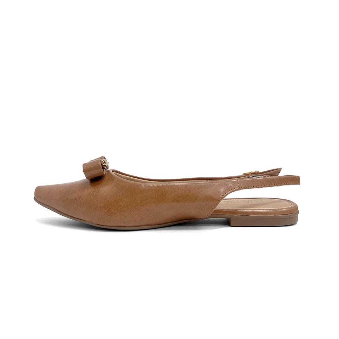 Sapatilha Sua Cia Slingback Bico Fino 8189.16548 Capuccino