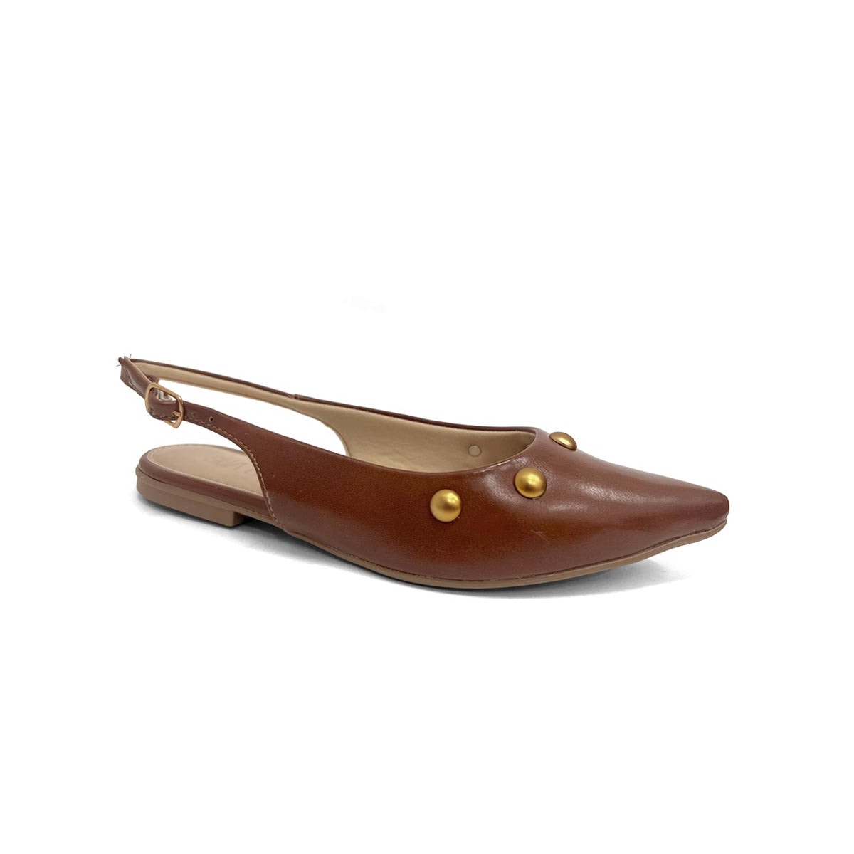 Sapatilha Sua Cia Slingback Bico Fino 8189.16549 New Whisky