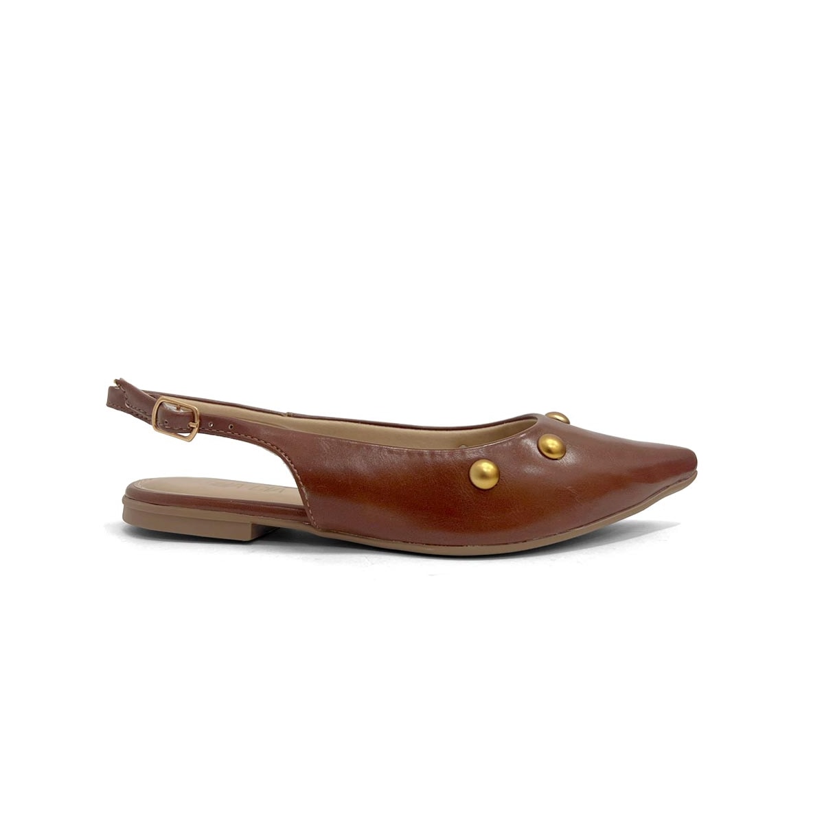 Sapatilha Sua Cia Slingback Bico Fino 8189.16549 New Whisky
