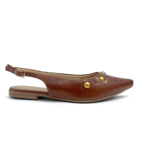 Detalhe - Sapatilha Sua Cia Slingback Bico Fino 8189.16549 New Whisky