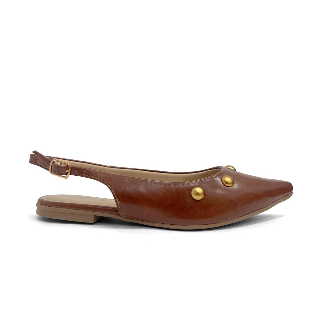 Sapatilha Sua Cia Slingback Bico Fino 8189.16549 New Whisky
