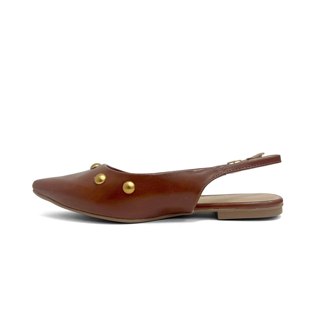Sapatilha Sua Cia Slingback Bico Fino 8189.16549 New Whisky