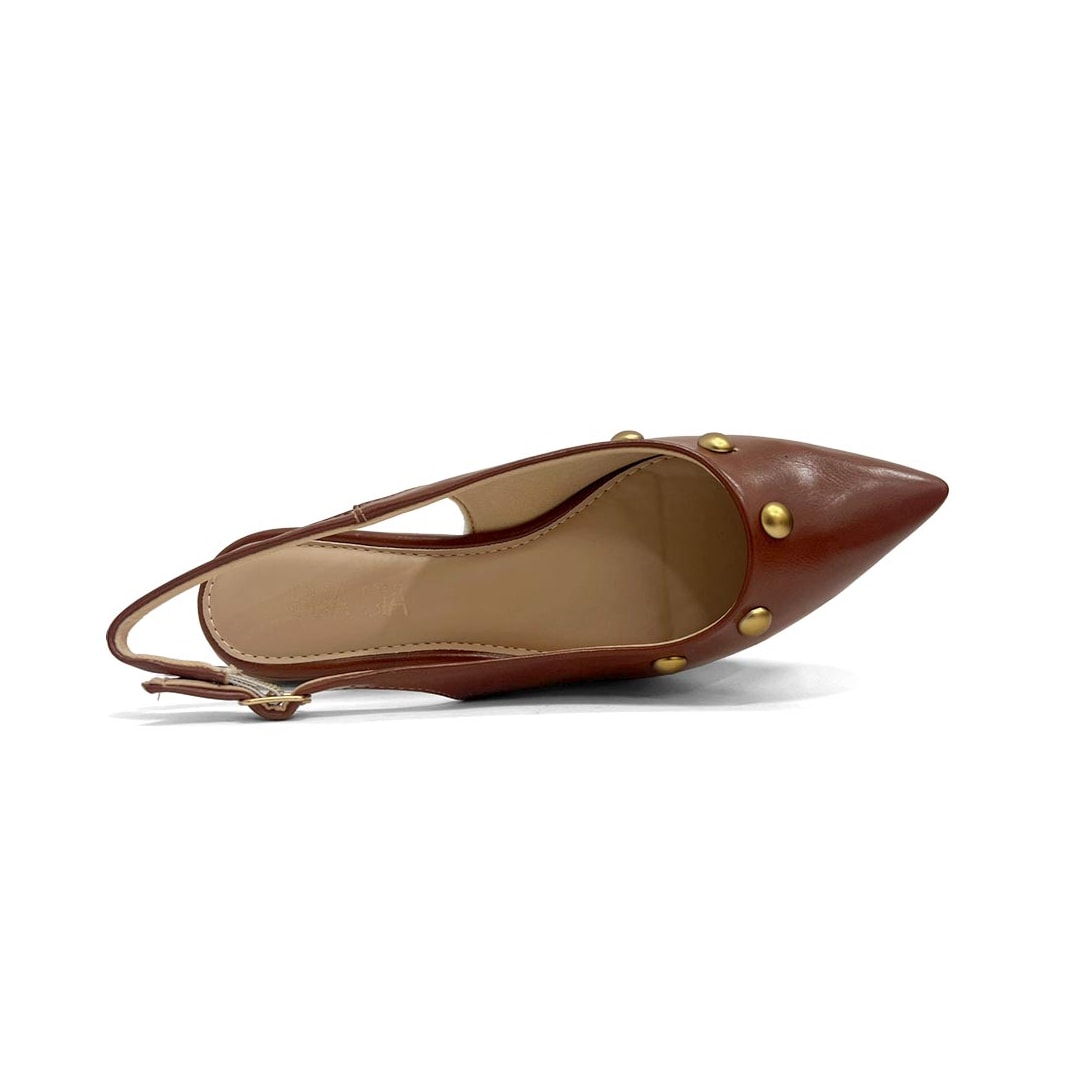 Sapatilha Sua Cia Slingback Bico Fino 8189.16549 New Whisky