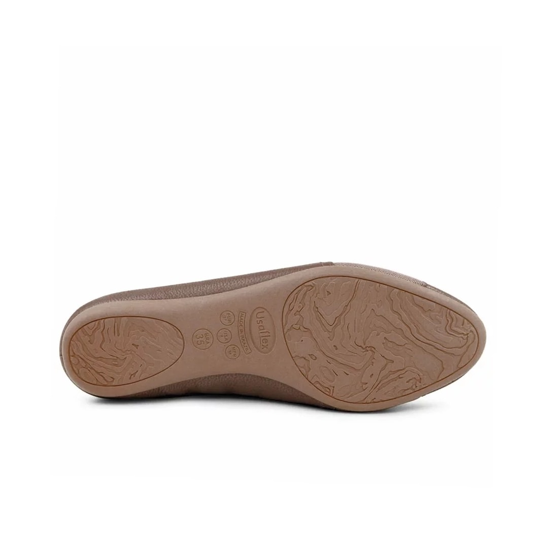 Sapatilha Usaflex Conforto Ad0710 Camel