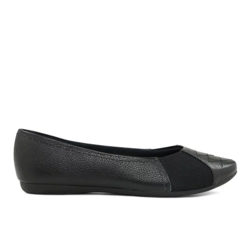 Detalhe - Sapatilha Usaflex Conforto Ad0710 Preto