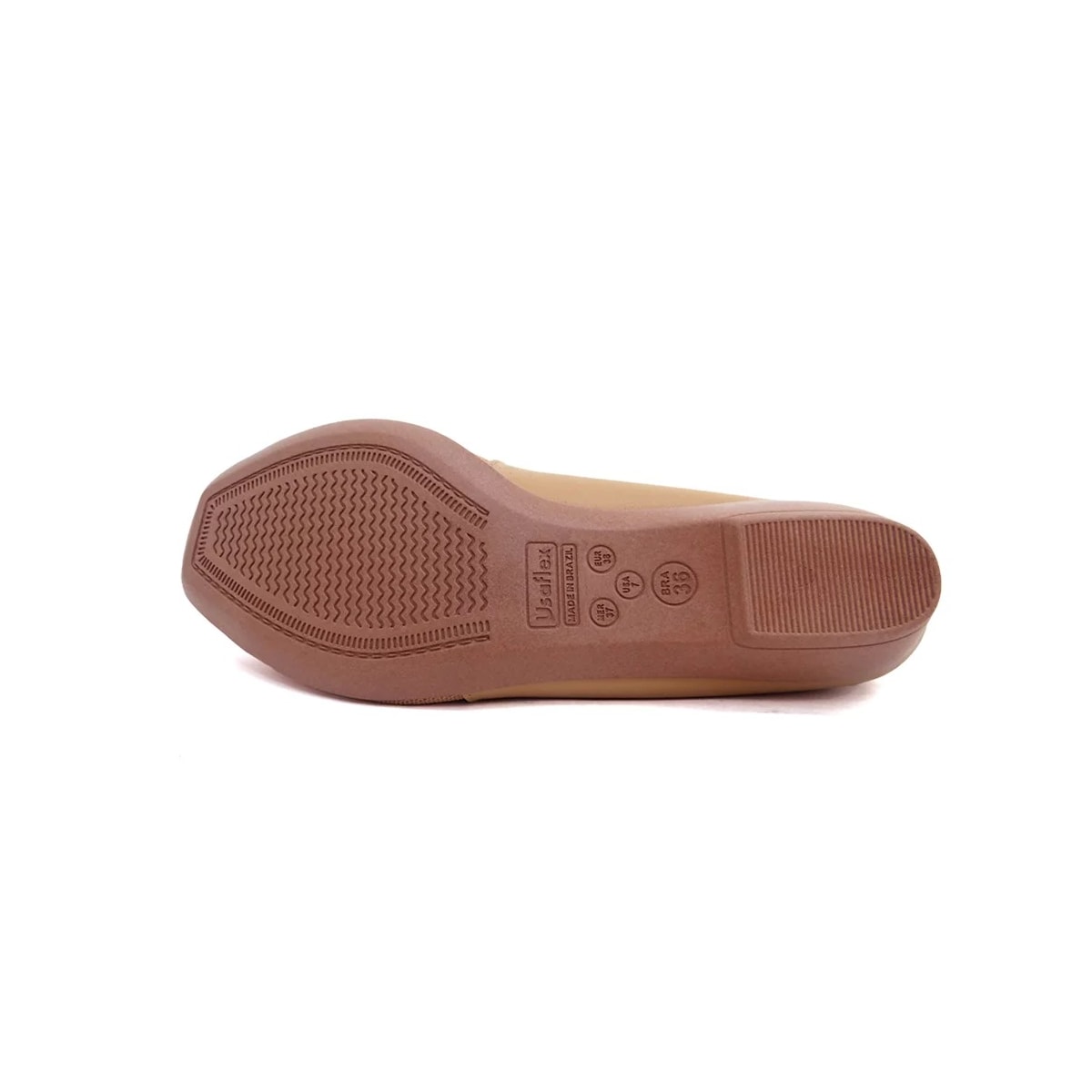 Sapatilha Usaflex Couro Joanetes Ai1402 Amendoa Sapatilha Usaflex Couro Joanetes Ai1402 Amendoa