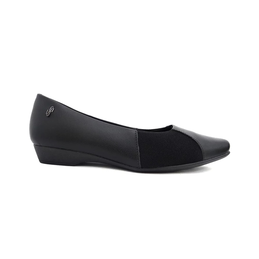 Sapatilha Usaflex Couro Joanetes Ai1402 Preto