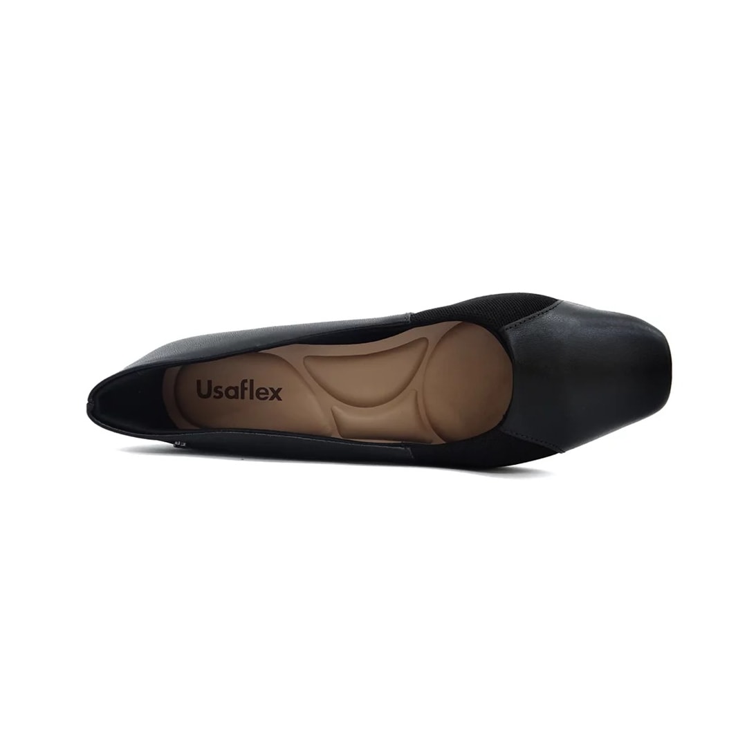 Sapatilha Usaflex Couro Joanetes Ai1402 Preto Sapatilha Usaflex Couro Joanetes Ai1402 Preto