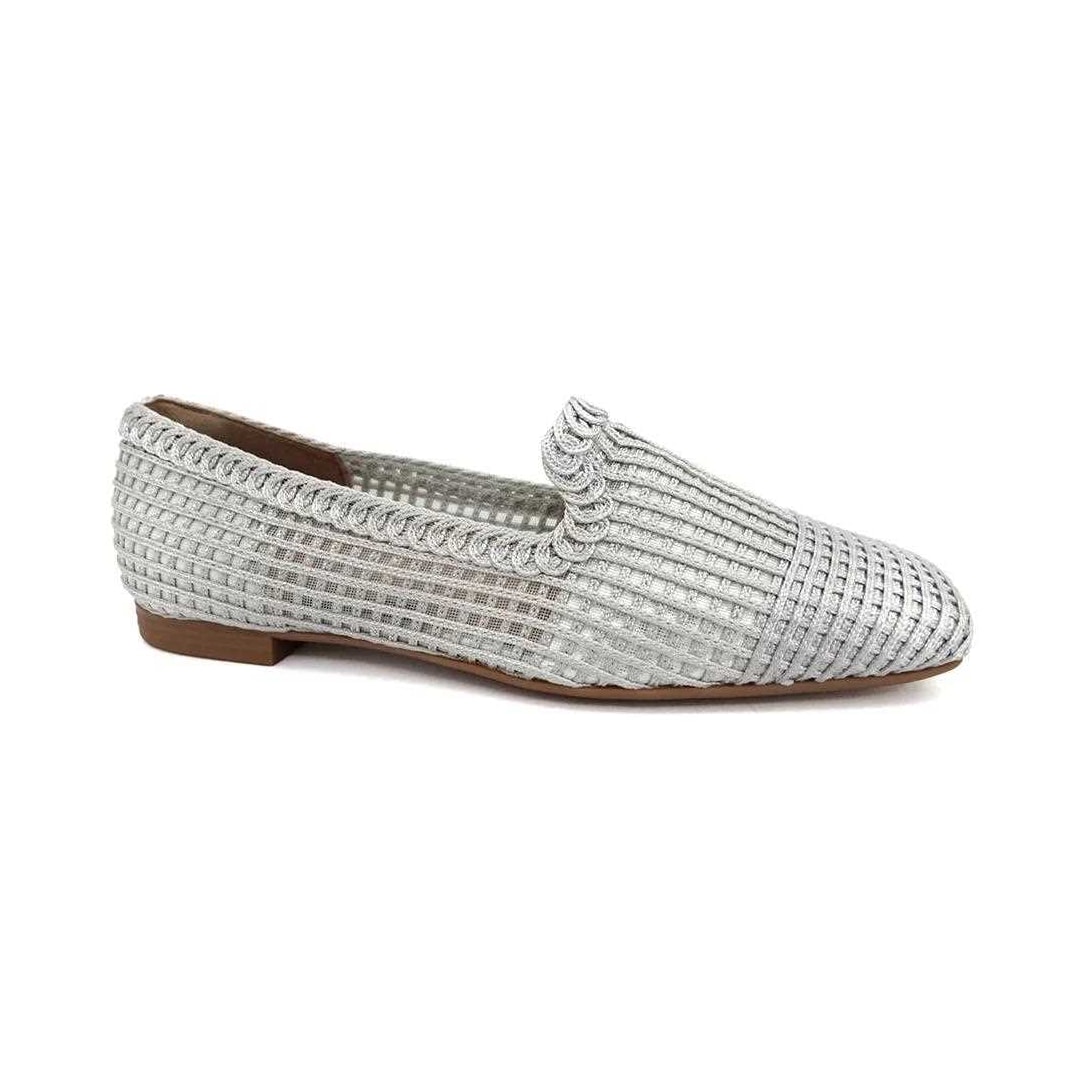 Sapatilha Valentina Bico Quadrado 360145 Prata