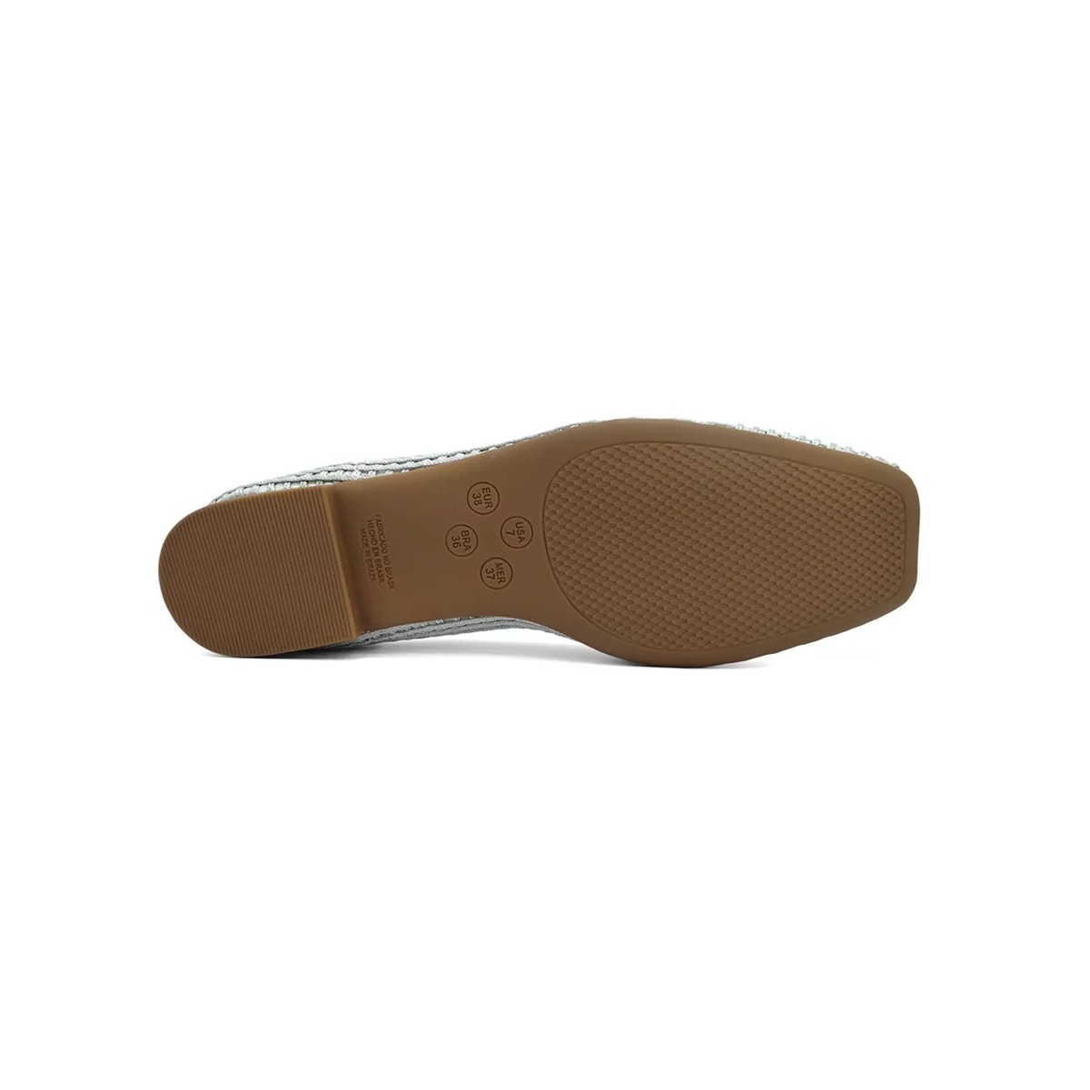 Sapatilha Valentina Bico Quadrado 360145 Prata Sapatilha Valentina Bico Quadrado 360145 Prata