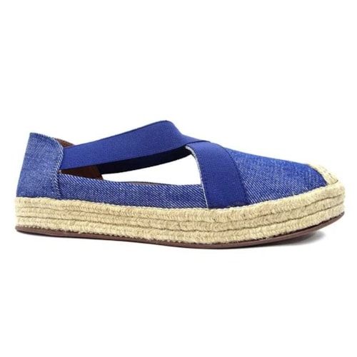 Sapatilha Valentina Espadrille 392247 Jeans