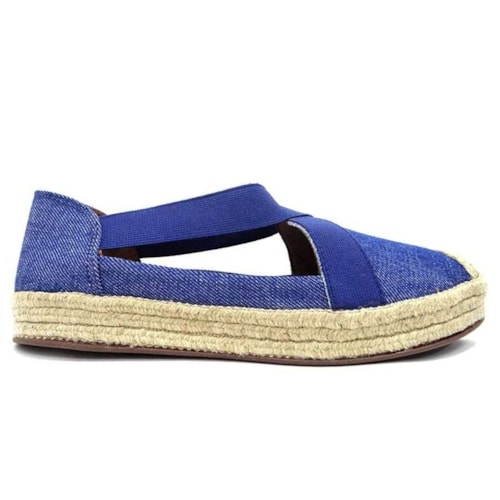 Detalhe - Sapatilha Valentina Espadrille 392247 Jeans