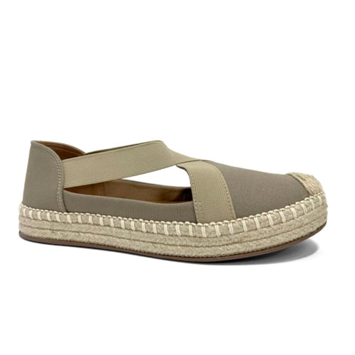 Sapatilha Valentina Espadrille 392247 Kaki
