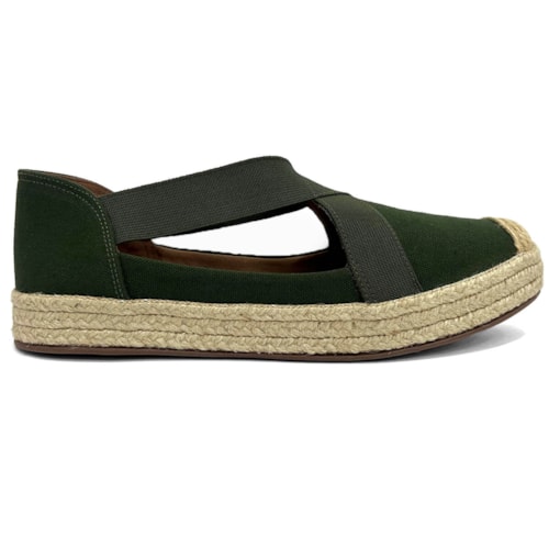 Sapatilha Valentina Espadrille 392247 Militar