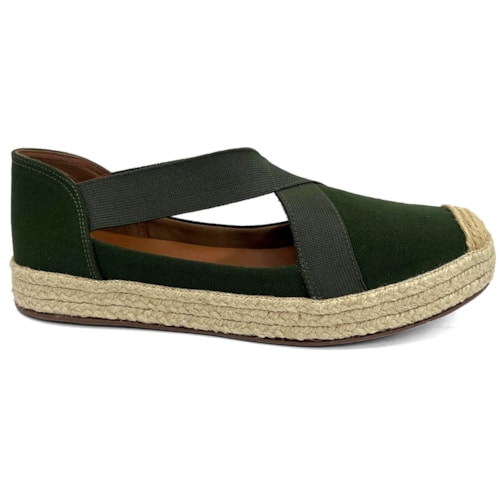 Sapatilha Valentina Espadrille 392247 Militar