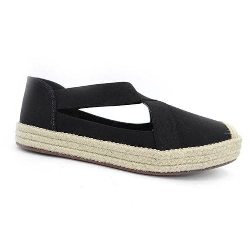 Sapatilha Valentina Espadrille 392247 Preto