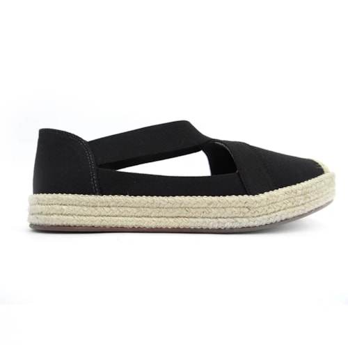 Detalhe - Sapatilha Valentina Espadrille 392247 Preto