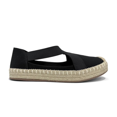 Detalhe - Sapatilha Valentina Espadrille 392247 Preto